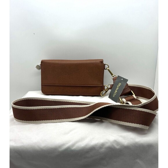 Style & Co Phone Wallet Tortoise shell Brown Crossbody NWT - Picture 1 of 9